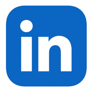 Logo bleu de LinkedIn.